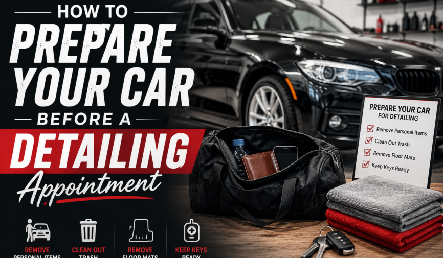 Prepare your car before a detailing appointment How to Prepare Your Car Before a Detailing Appointment